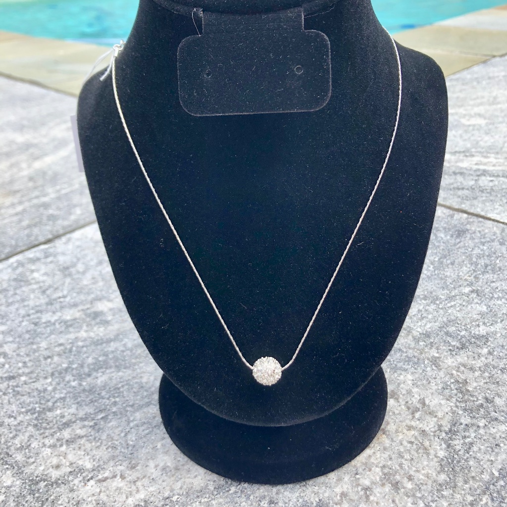 Nwt- Diamond Ball Cluster Necklace-Nwt 38$